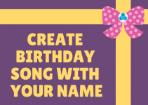 1happybirthday song with your name