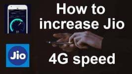 Increase Jio net speed