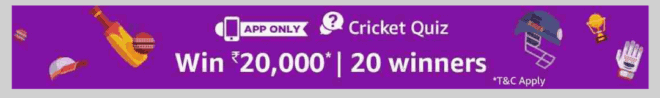 amazon cricket quiz