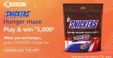 Amazon Snickers Hunger Maze Quiz answers – 20 December – Win 5000 Rs