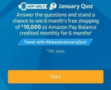 Amazon January Quiz Answers – Win 6 months of Free Shopping