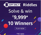 Amazon Riddles Quiz Answers – Win 9999 Rs – 10 Winners – 13 April